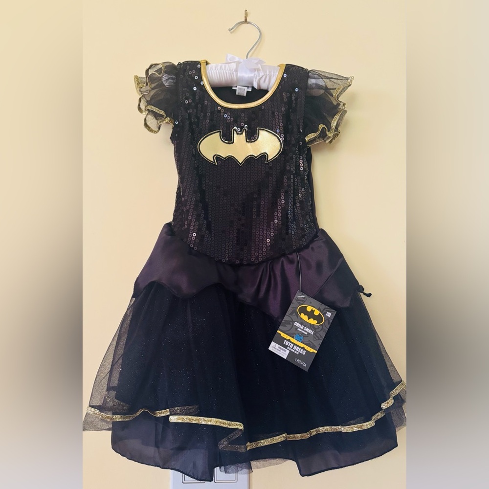 Kids Black and Gold Superhero Costume